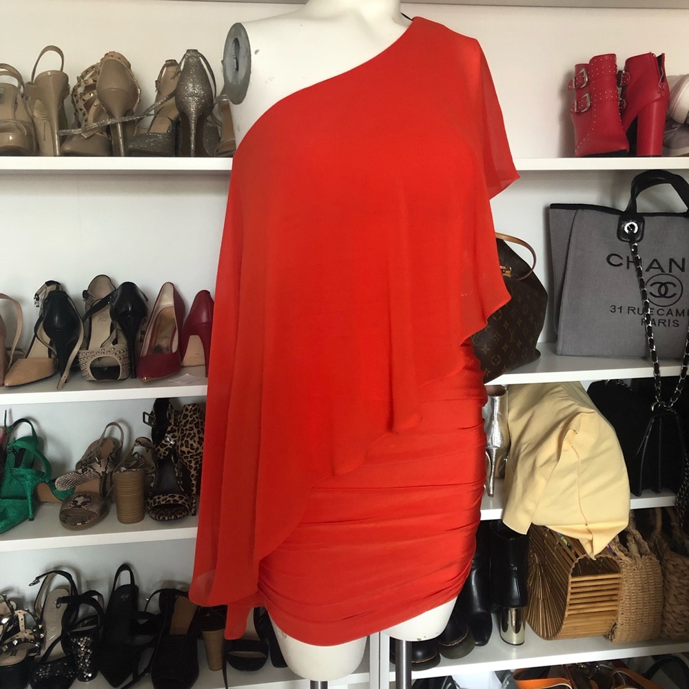 Orange Bebe dress petite